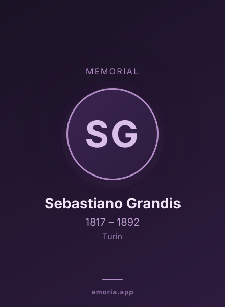 Memorial portrait of Sebastiano Grandis