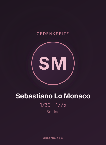 Gedenkportrait von Sebastiano Lo Monaco