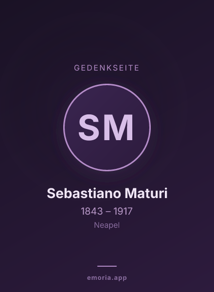 Gedenkportrait von Sebastiano Maturi