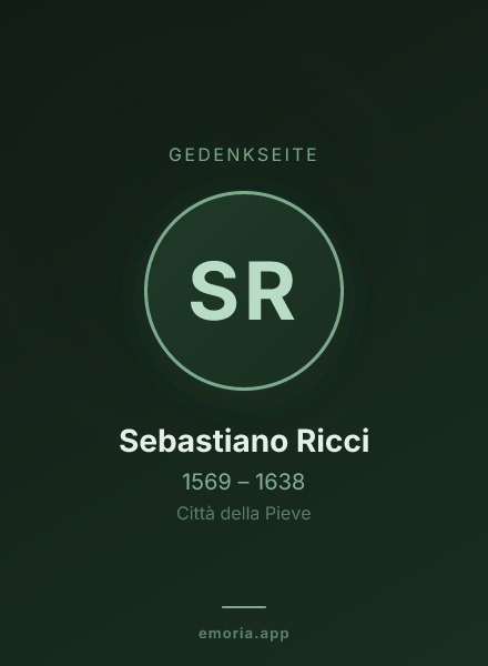 Gedenkportrait von Sebastiano Ricci