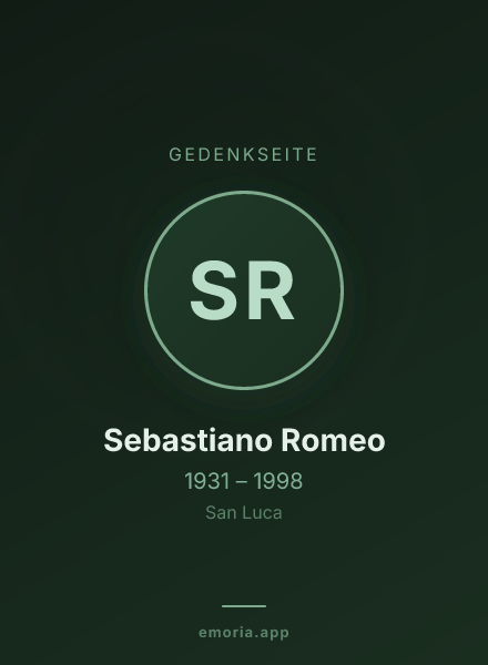 Gedenkportrait von Sebastiano Romeo