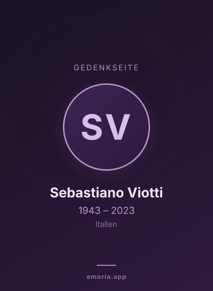 Gedenkportrait von Sebastiano Viotti