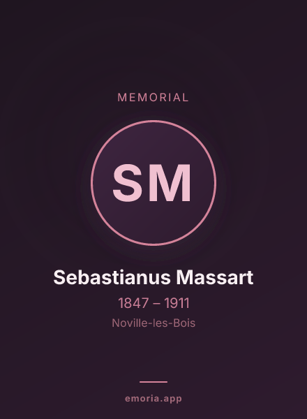 Memorial portrait of Sebastianus Massart
