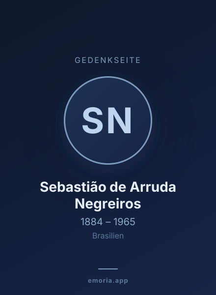 Gedenkportrait von Sebastião de Arruda Negreiros