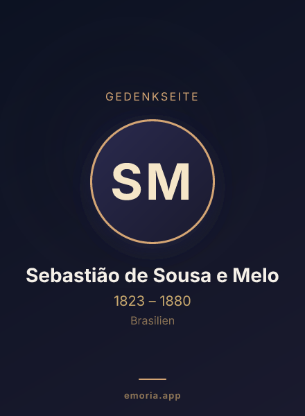 Gedenkportrait von Sebastião de Sousa e Melo