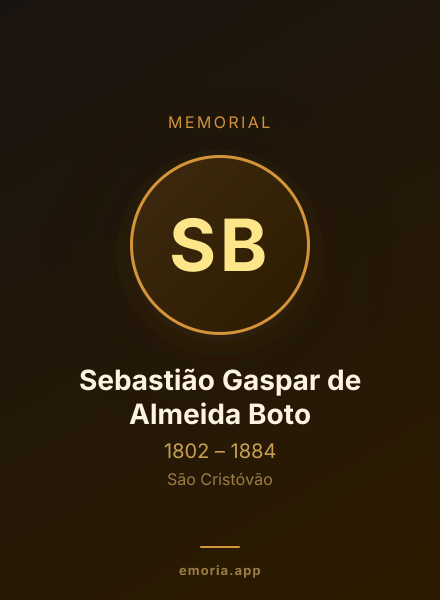 Memorial portrait of Sebastião Gaspar de Almeida Boto
