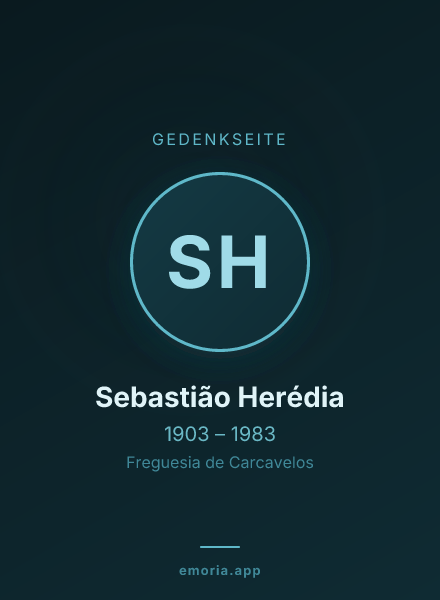 Gedenkportrait von Sebastião Herédia