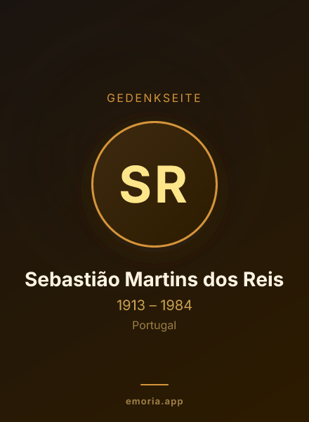 Gedenkportrait von Sebastião Martins dos Reis