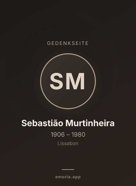 Gedenkportrait von Sebastião Murtinheira