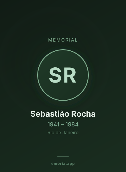 Memorial portrait of Sebastião Rocha