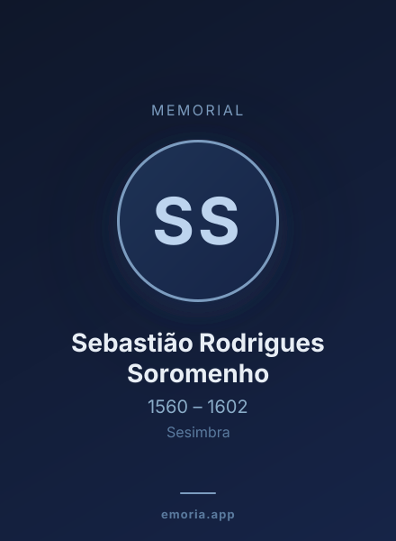 Memorial portrait of Sebastião Rodrigues Soromenho