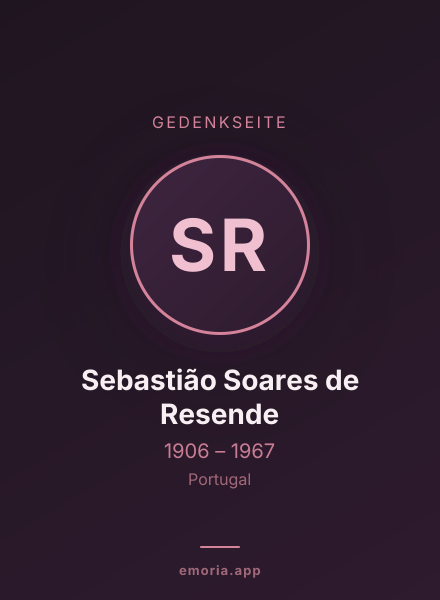 Gedenkportrait von Sebastião Soares de Resende