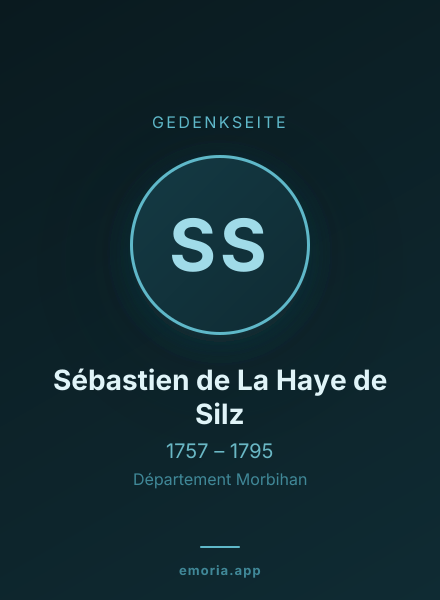 Gedenkportrait von Sébastien de La Haye de Silz