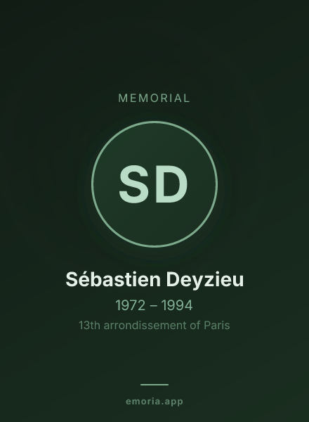 Memorial portrait of Sébastien Deyzieu