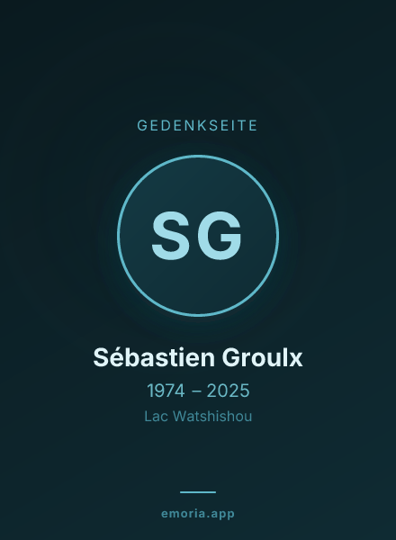 Gedenkportrait von Sébastien Groulx