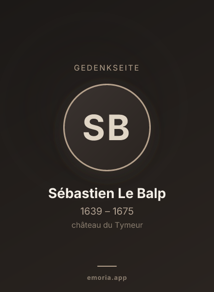 Gedenkportrait von Sébastien Le Balp