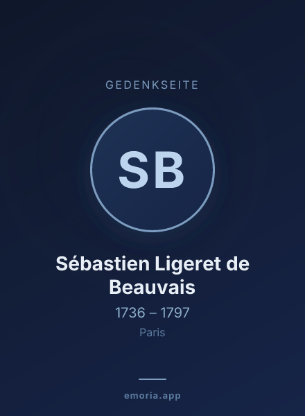 Gedenkportrait von Sébastien Ligeret de Beauvais