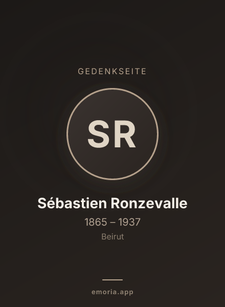 Gedenkportrait von Sébastien Ronzevalle