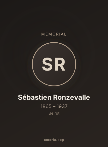 Memorial portrait of Sébastien Ronzevalle