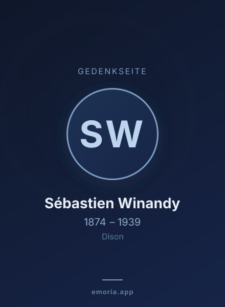 Gedenkportrait von Sébastien Winandy