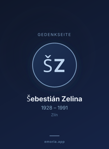 Gedenkportrait von Šebestián Zelina