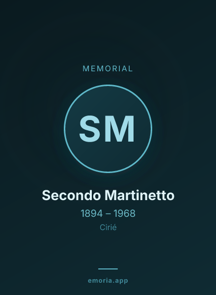 Memorial portrait of Secondo Martinetto