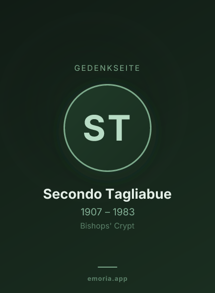 Gedenkportrait von Secondo Tagliabue