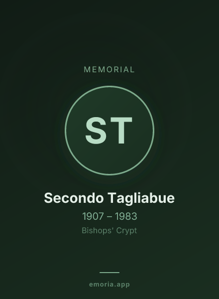 Memorial portrait of Secondo Tagliabue