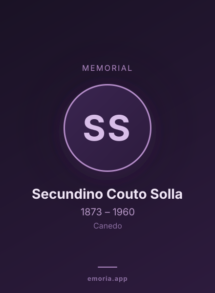 Memorial portrait of Secundino Couto Solla