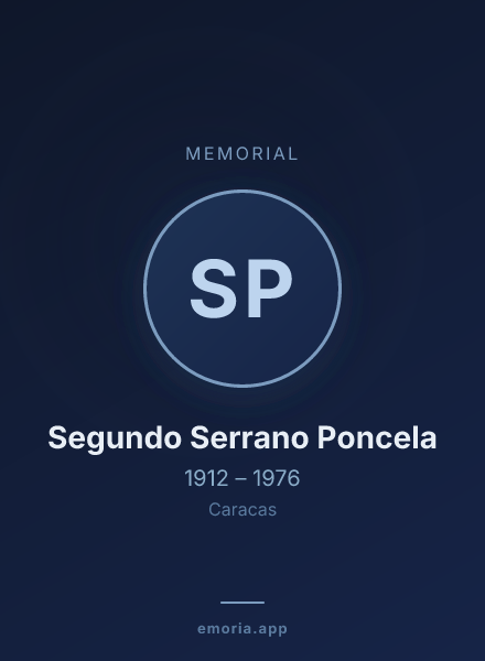 Memorial portrait of Segundo Serrano Poncela