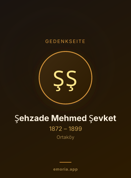 Gedenkportrait von Şehzade Mehmed Şevket