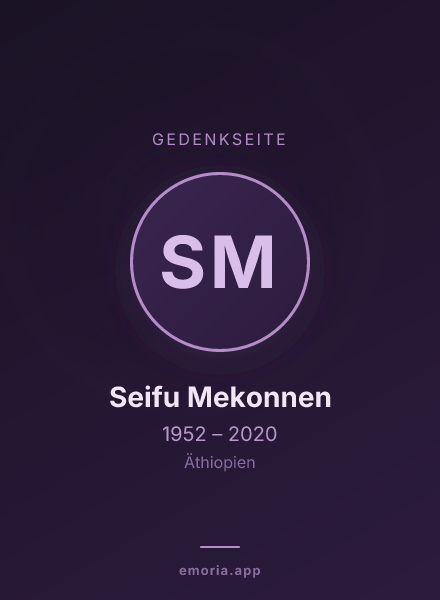 Gedenkportrait von Seifu Mekonnen