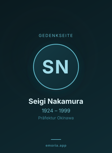 Gedenkportrait von Seigi Nakamura