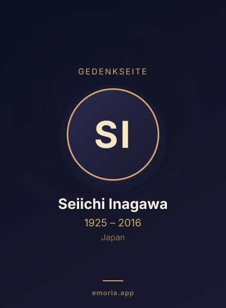 Gedenkportrait von Seiichi Inagawa