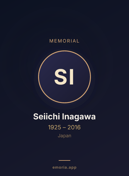Memorial portrait of Seiichi Inagawa