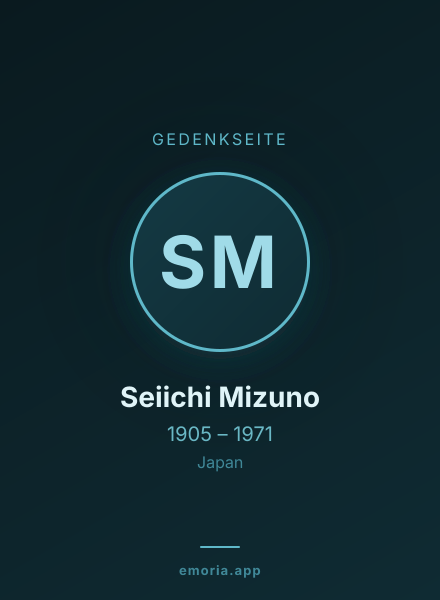 Gedenkportrait von Seiichi Mizuno