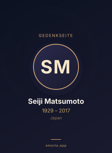 Gedenkportrait von Seiji Matsumoto