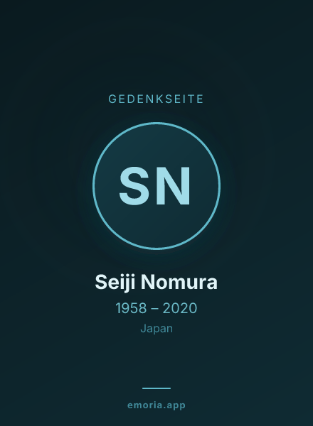 Gedenkportrait von Seiji Nomura