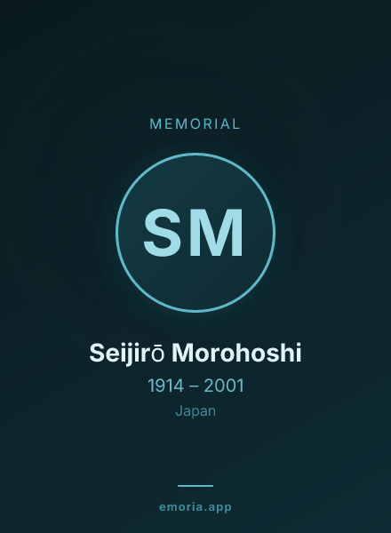 Memorial portrait of Seijirō Morohoshi