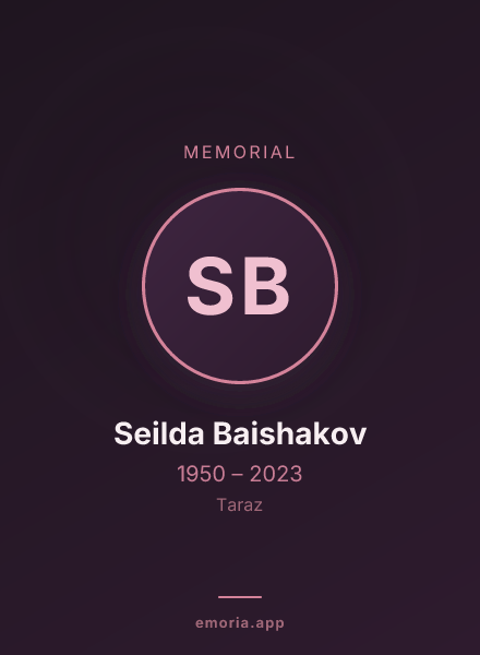 Memorial portrait of Seilda Baishakov