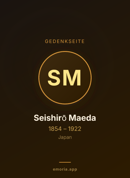 Gedenkportrait von Seishirō Maeda