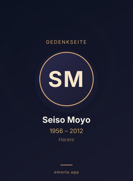 Gedenkportrait von Seiso Moyo