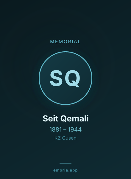 Memorial portrait of Seit Qemali