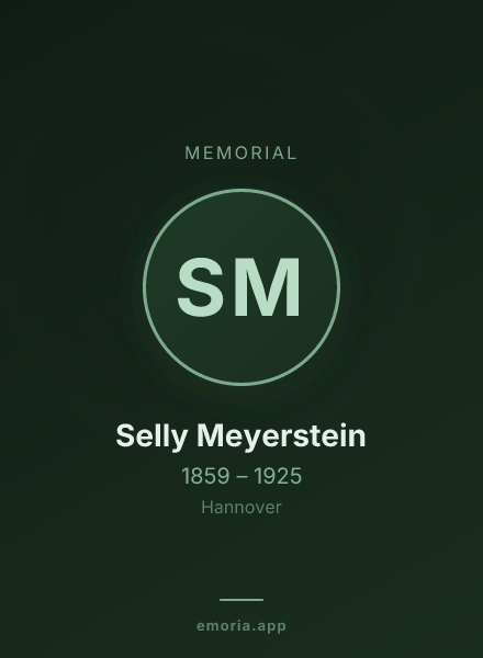 Memorial portrait of Selly Meyerstein