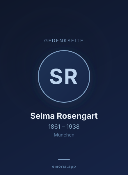 Gedenkportrait von Selma Rosengart