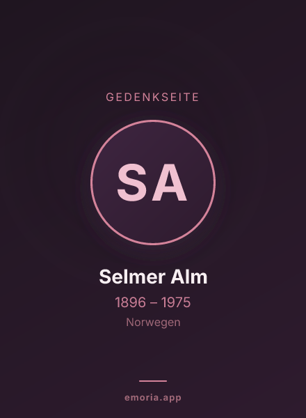 Gedenkportrait von Selmer Alm
