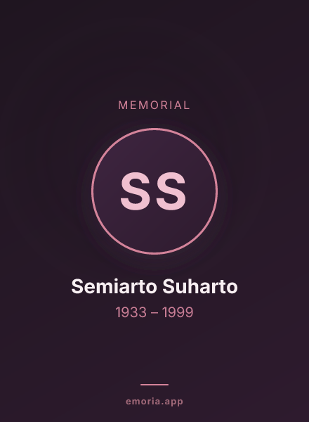 Memorial portrait of Semiarto Suharto