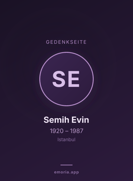 Gedenkportrait von Semih Evin