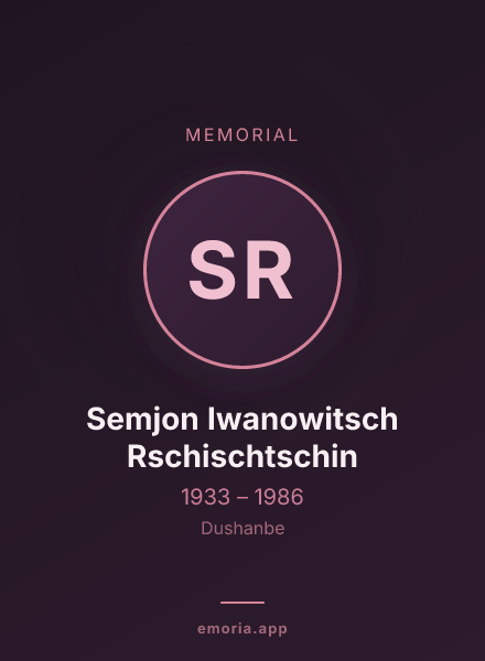 Memorial portrait of Semjon Iwanowitsch Rschischtschin