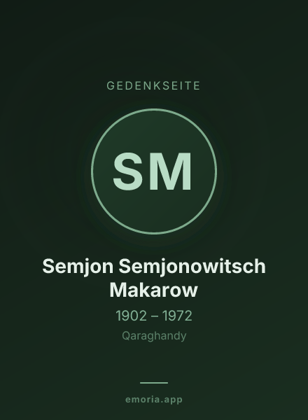 Gedenkportrait von Semjon Semjonowitsch Makarow